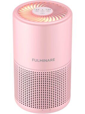 HEPA Air Purifier for Bedroom, Large Room Coverage, Quiet & Stylish Pink Design